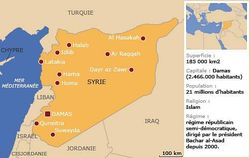 Carte syrie